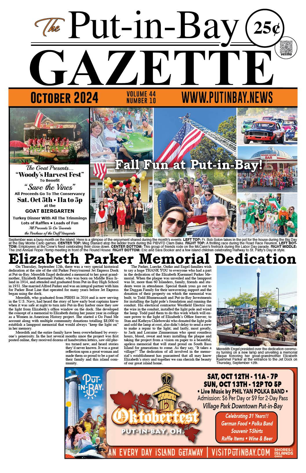 October 2024 Gazette – Moss on the Rock