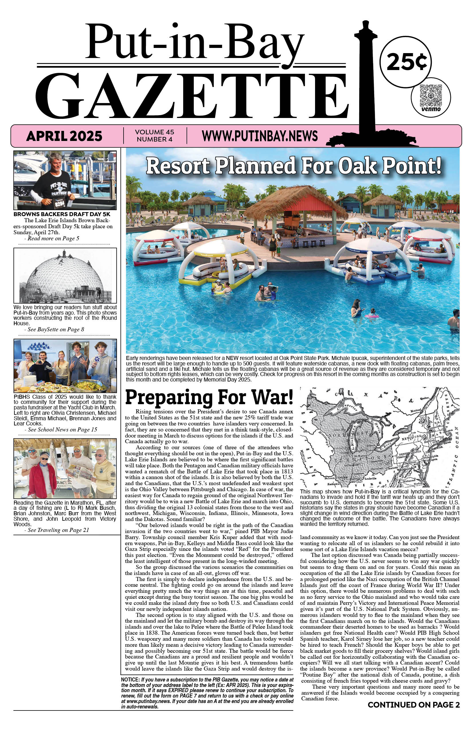 April 2025 Gazette – Moss on the Rock