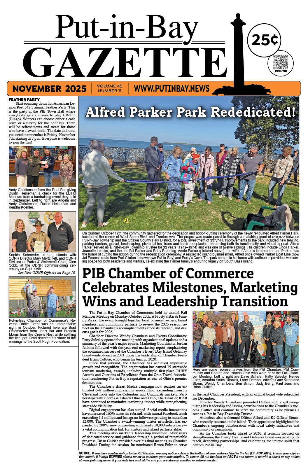 November 2025 Gazette – Moss on the Rock