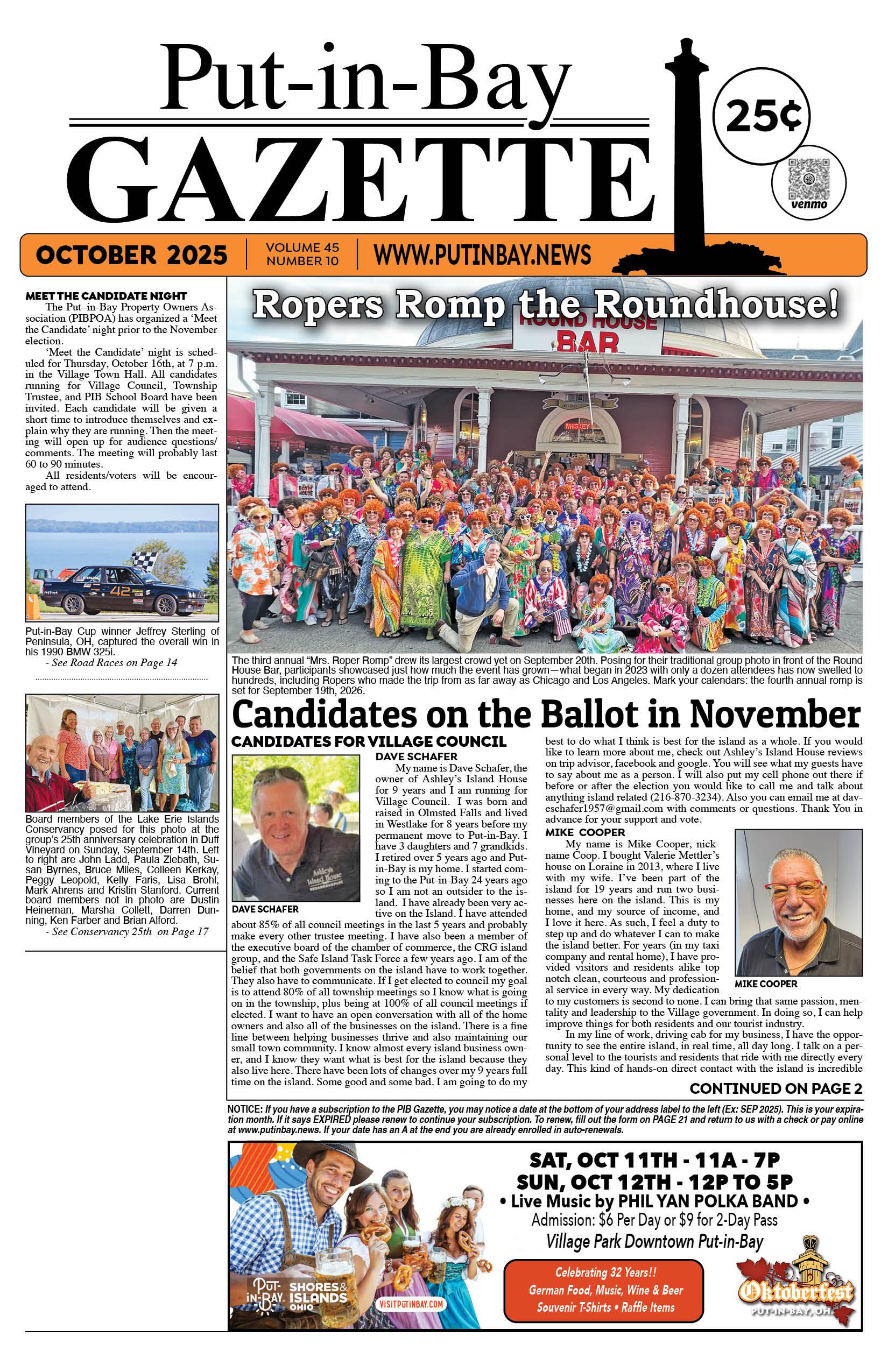 October 2025 Gazette – Moss on the Rock