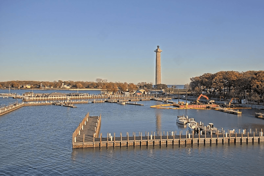 An example picture from one of the Put-in-Bay Webcams