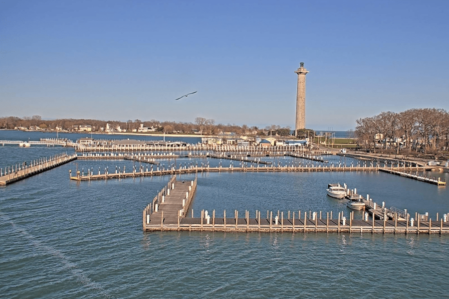 An example picture from one of the Put-in-Bay Webcams