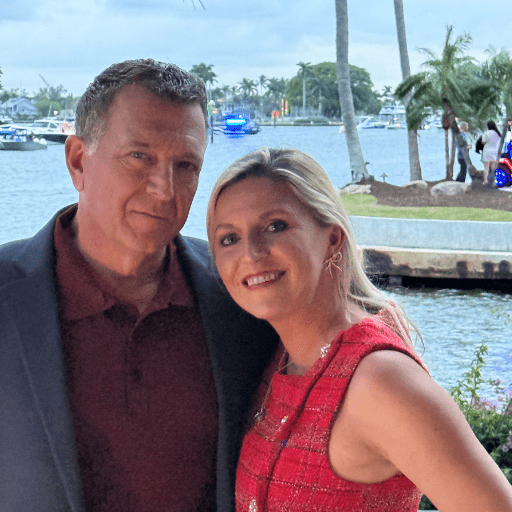 2 Brad Ohlemacher and his wife Angie in Fort Myers Beach Florida.