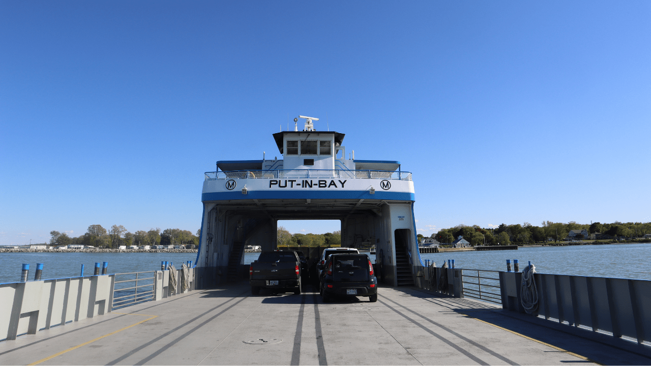 3 A springtime shot of the Miller Ferry from the perspective of the car bay.